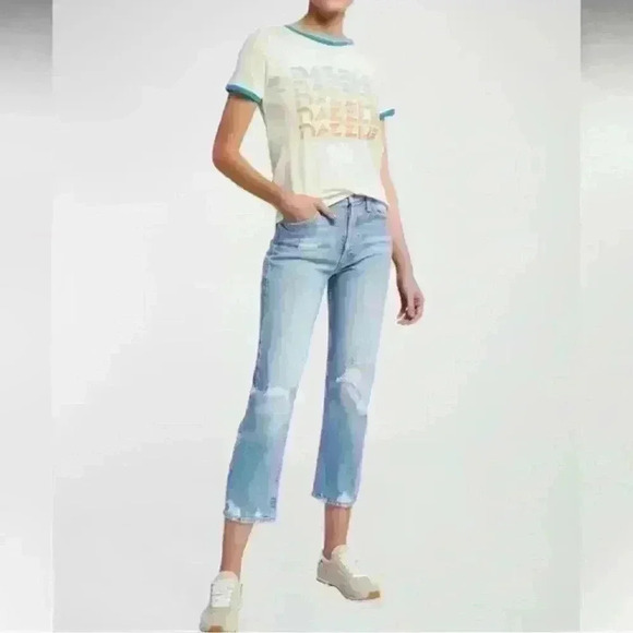 Mother Superior The Tomcat Distressed Straight Leg Jean In The Confession 26 - Picture 2 of 14